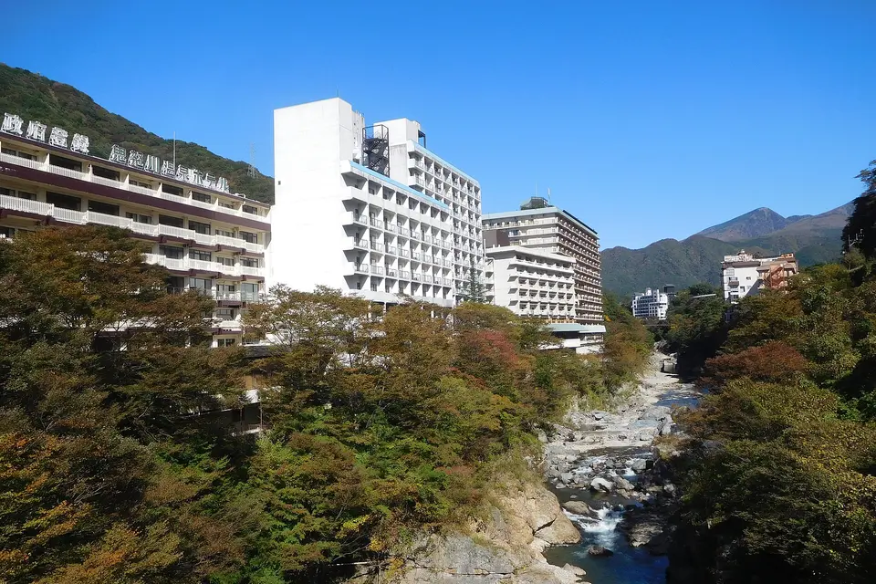 鬼怒川温泉の風景