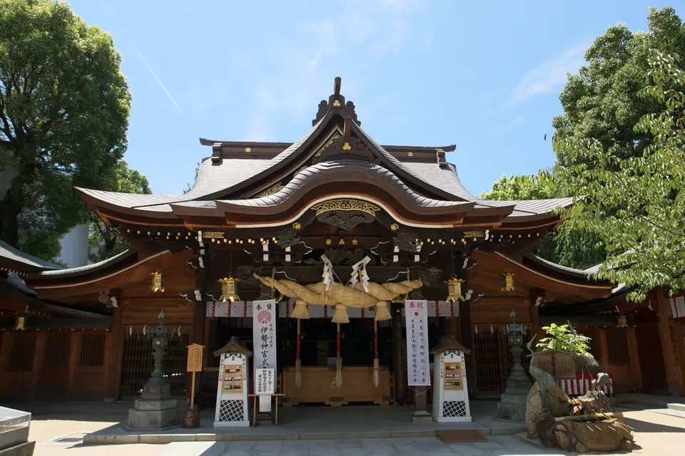 櫛田神社の風景