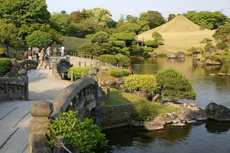 水前寺成趣園の風景